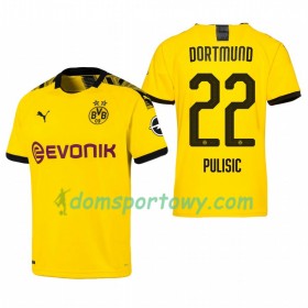 Koszulka Borussia Dortmund Christian Pulisic 22 Domowe Koszulki Piłkarskie 2019-2020 Krótki Rękaw